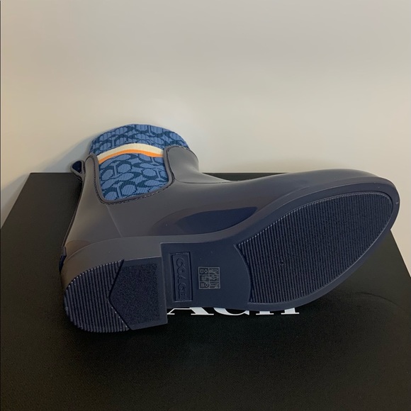 Brand New Coach Rivington Rubber Short Rain Boots 7 B/Narrow Fit/Size Up - Picture 10 of 12